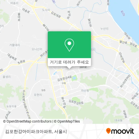 김포한강아이파크아파트 지도