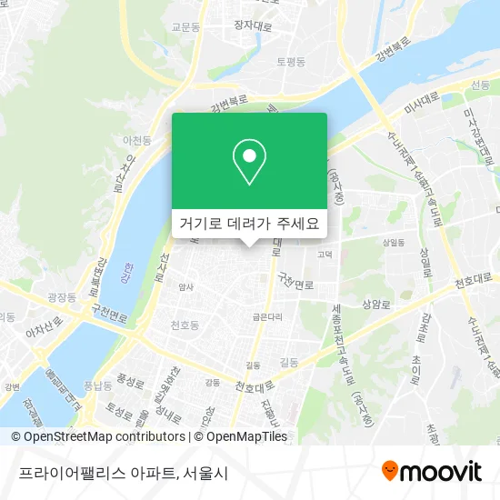 프라이어팰리스 아파트 지도