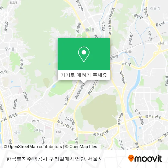 한국토지주택공사 구리갈매사업단 지도