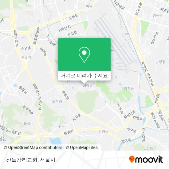 산돌감리교회 지도