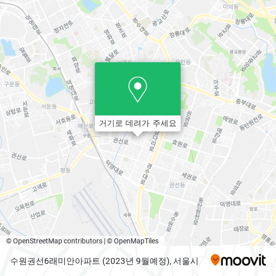 수원권선6래미안아파트 (2023년 9월예정) 지도