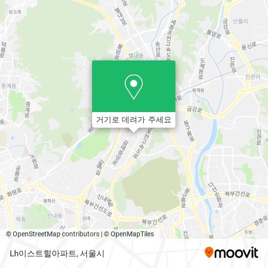 Lh이스트힐아파트 지도