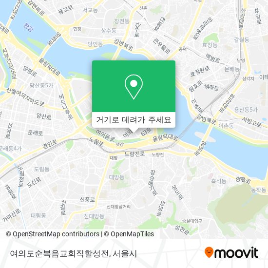 여의도순복음교회직할성전 지도