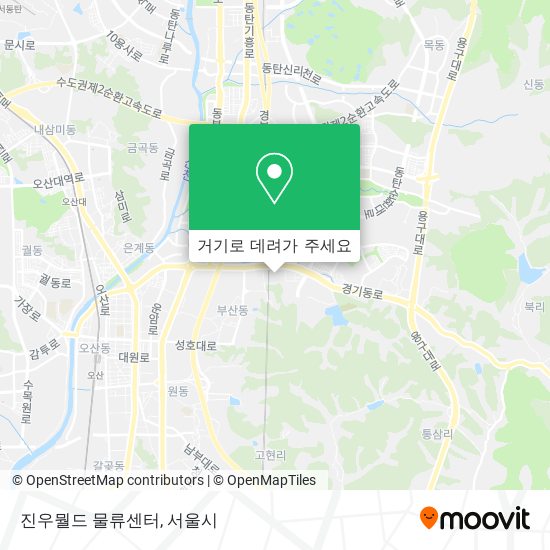 진우뭘드 물류센터 지도