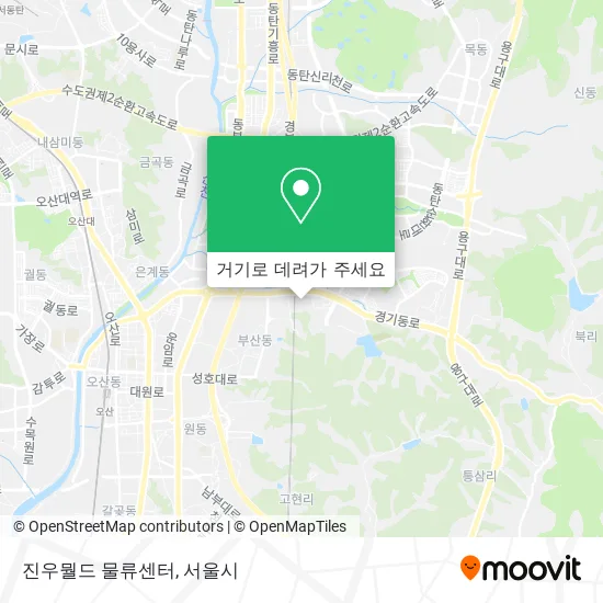 진우뭘드 물류센터 지도