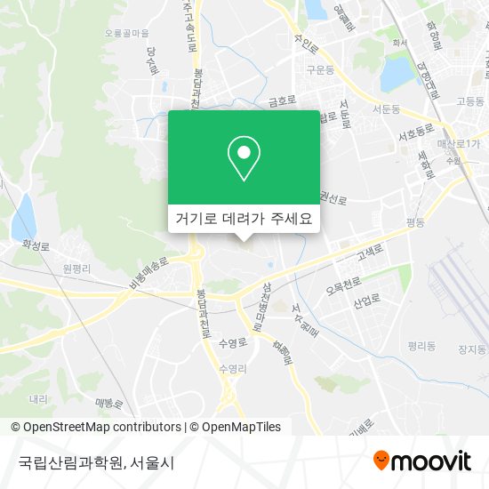 국립산림과학원 지도