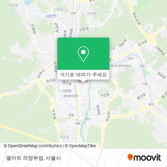 엘마트 의정부점 지도