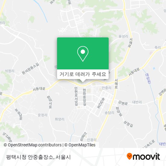 평택시청 안중출장소 지도