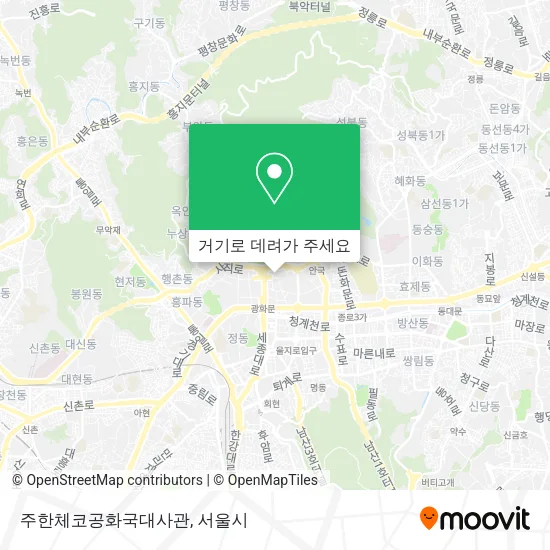 주한체코공화국대사관 지도