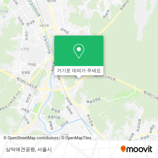 삼막애견공원 지도