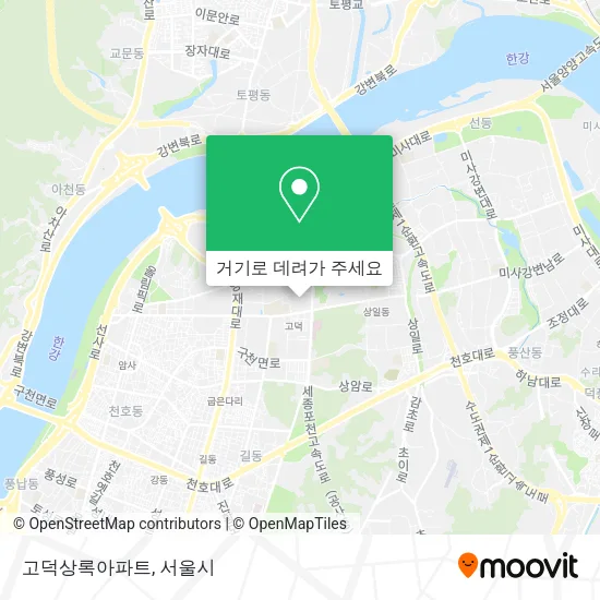 고덕상록아파트 지도