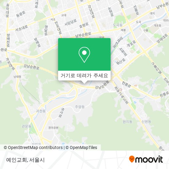 예인교회 지도