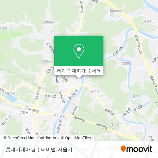 롯데시네마 광주터미널 지도