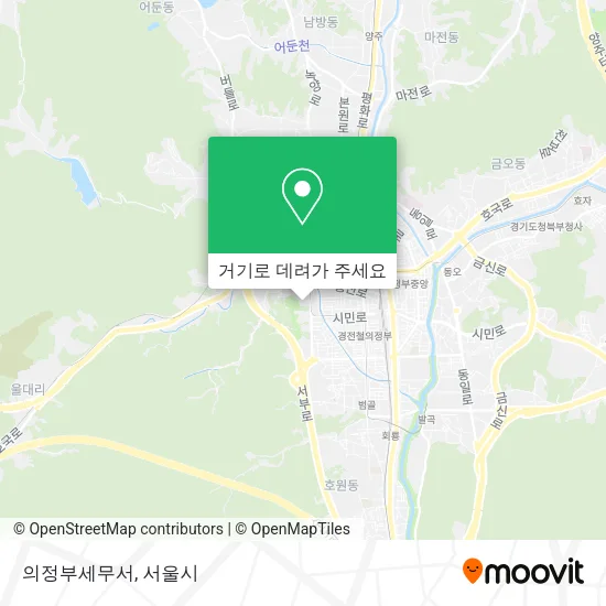 의정부세무서 지도