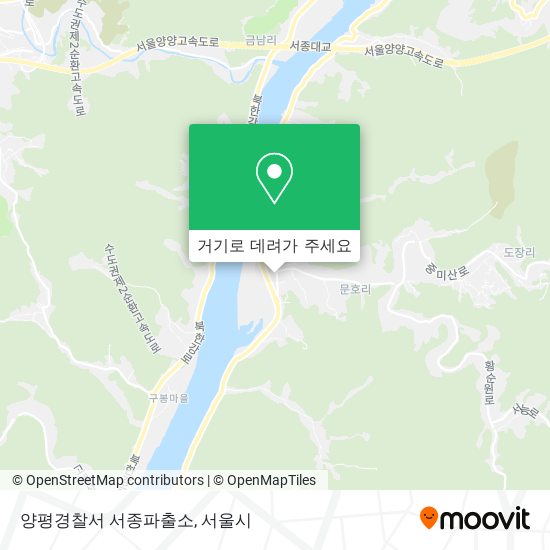 양평경찰서 서종파출소 지도