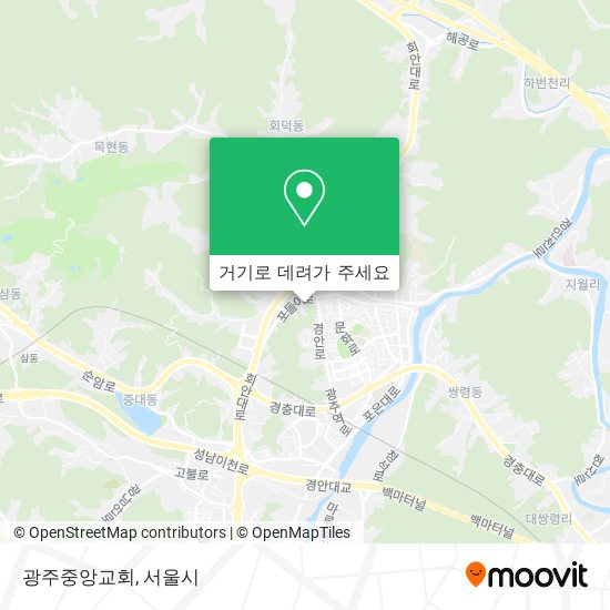 광주중앙교회 지도