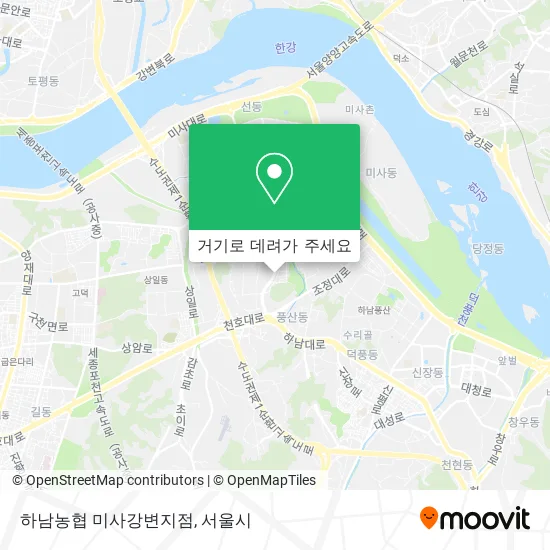 하남농협 미사강변지점 지도