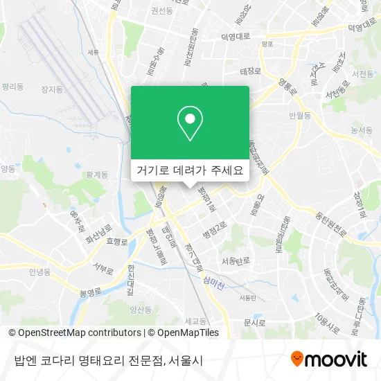 밥엔 코다리 명태요리 전문점 지도