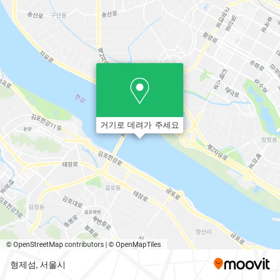 형제섬 지도