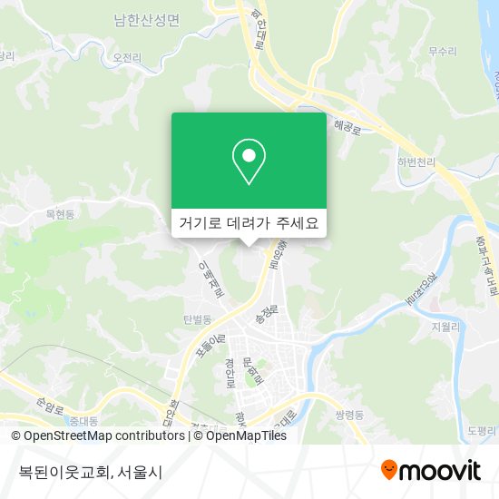 복된이웃교회 지도