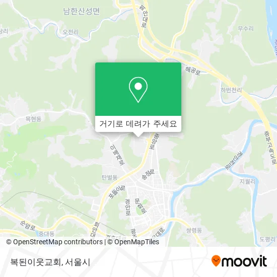 복된이웃교회 지도