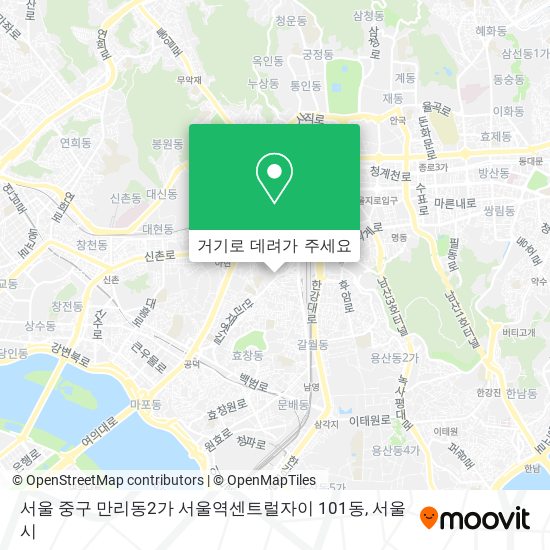 서울 중구 만리동2가 서울역센트럴자이 101동 지도