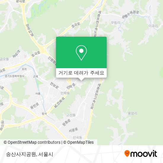 송산사지공원 지도