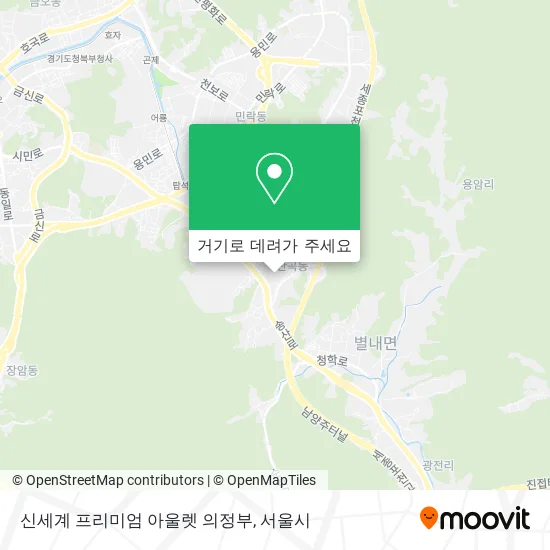 신세계 프리미엄 아울렛 의정부 지도