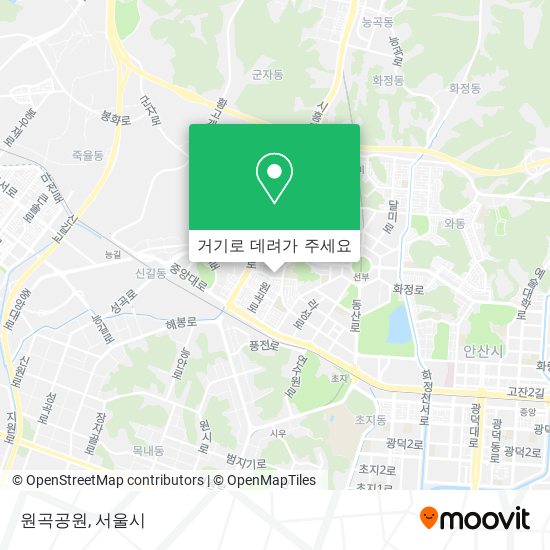 원곡공원 지도