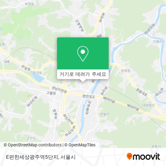 E편한세상광주역5단지 지도