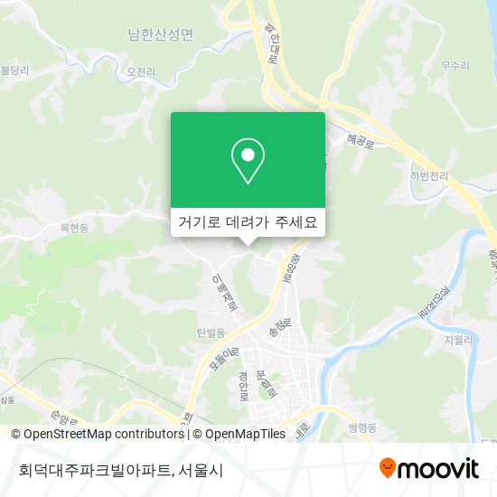 회덕대주파크빌아파트 지도