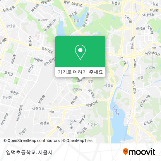 영덕초등학교 지도