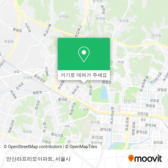 안산라프리모아파트 지도