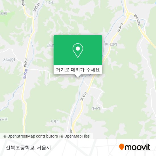 신북초등학교 지도