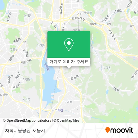 자작너울공원 지도