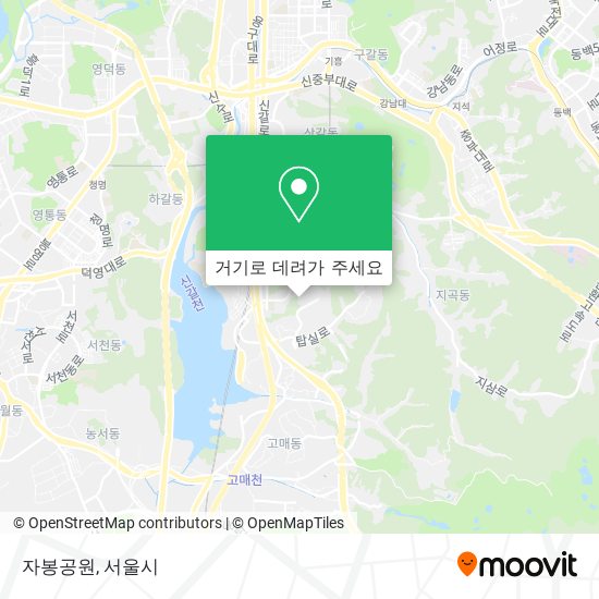 자봉공원 지도