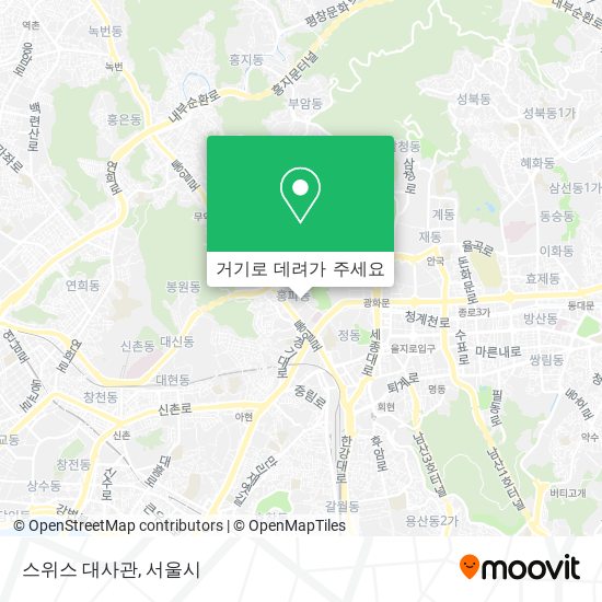 스위스 대사관 지도