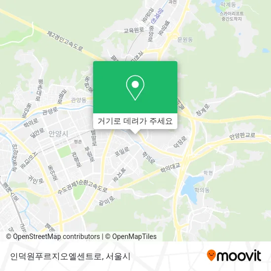 인덕원푸르지오엘센트로 지도