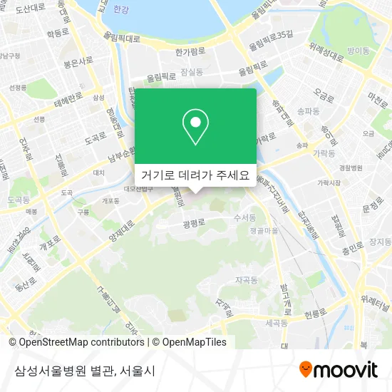 삼성서울병원 별관 지도