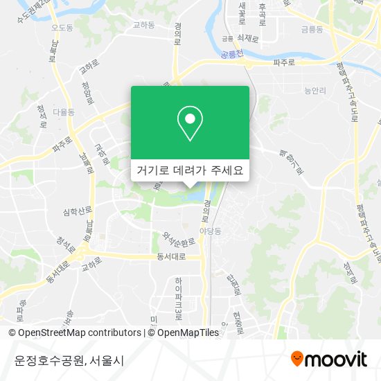운정호수공원 지도
