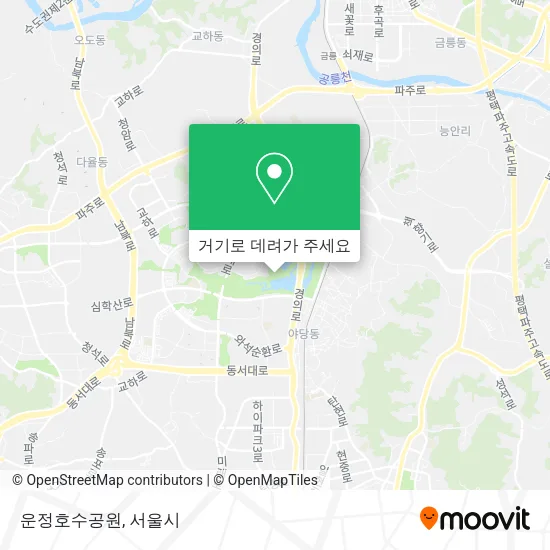 운정호수공원 지도