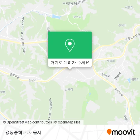 용동중학교 지도