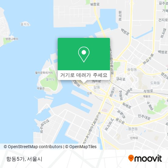 항동5가 지도