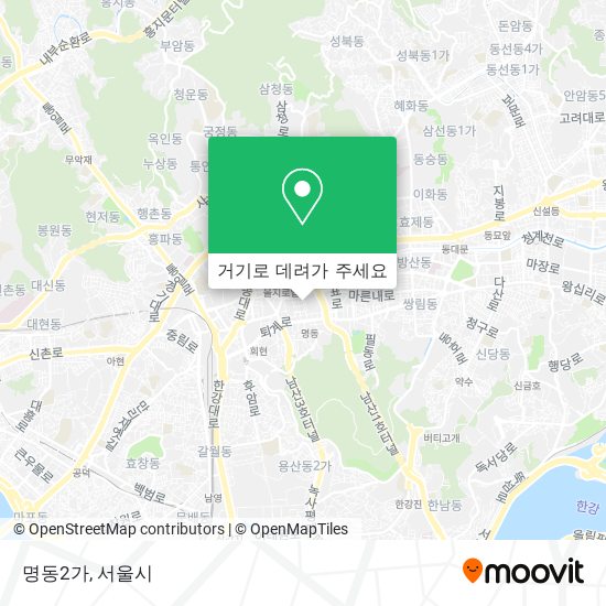 명동2가 지도