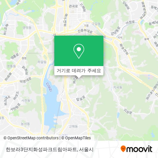 한보라3단지화성파크드림아파트 지도