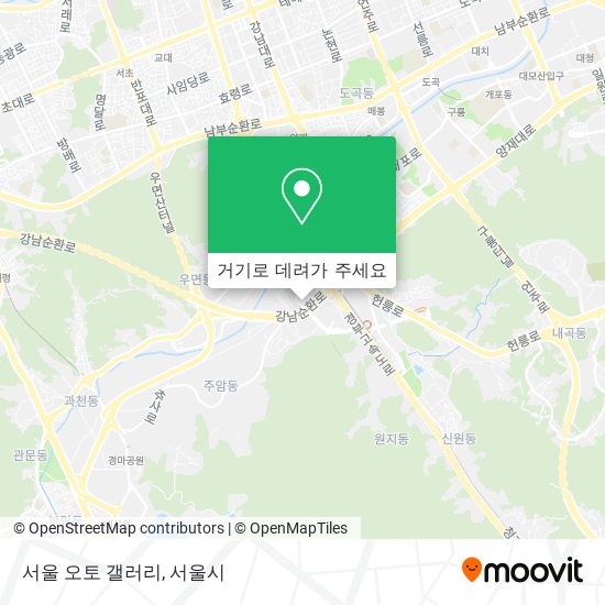 서울 오토 갤러리 지도