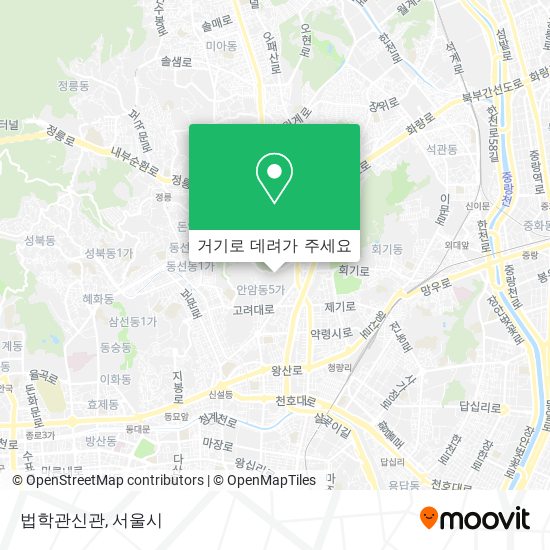 법학관신관 지도