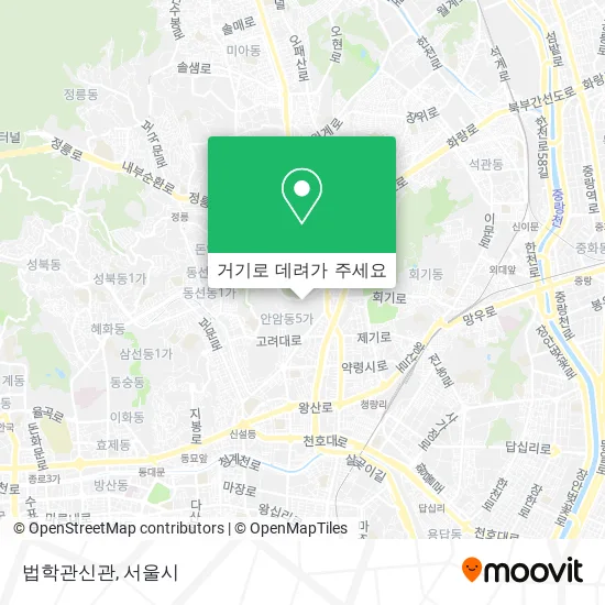 법학관신관 지도