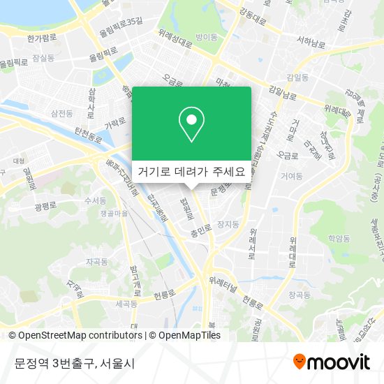 문정역 3번출구 지도