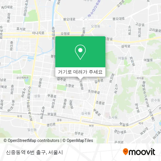 신중동역 6번 출구 지도